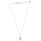 Collar con medalla milagrosa de latón rodiado Amen s4