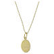 Collier AMEN Vierge Miraculeuse laiton plaqué or 18 kt s3