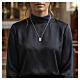 Scapolare Sacro Cuore Madonna del Carmelo in ottone rodiato Amen s2