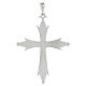 Pendant crucifix, 1.8x1.4 in, 925 silver, Gothic style s2