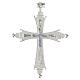 Pendentif crucifix 4,5x3,5 cm en argent 925 s1