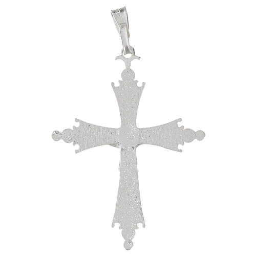 Pendant crucifix, 1.4x1 in, Gothic style, 925 silver 2