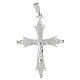Pendente croce Papa Leone XIV 3x2 cm gotico in argento 925 s1
