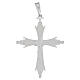 Pingente crucifixo gótico 3,5x2,5 cm em prata 925 s2