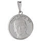 Medalla 18 mm de plata 925 Papa León XIV s1