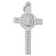 Croix Saint Benoît 2,5x1,5 cm or blanc 18K 3,10 g s4