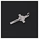 Saint Benedict cross pendant, 18kt white gold 3 gr, 2.5x1.5 cm s3