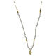 Valenti necklace with Miraculous Medal in gold-plated 925 silver and pearls, 16 in s2