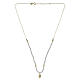 Necklace with Miraculous Medal in Gold-Plated 925 Silver and Pearls, 40 cm Valenti s3