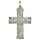 Silver-Plated Pectoral Cross with Textured Openwork Motif, 100x90 mm Pical Arte Creazioni s1
