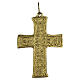 Pectoral cross with low-relief motif, gold-plated 100x90 mm, Pical Arte s1