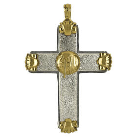 Pectoral Cross with Stippled Silvered Body and Baroque Decoration - Pical Arte Creazioni
