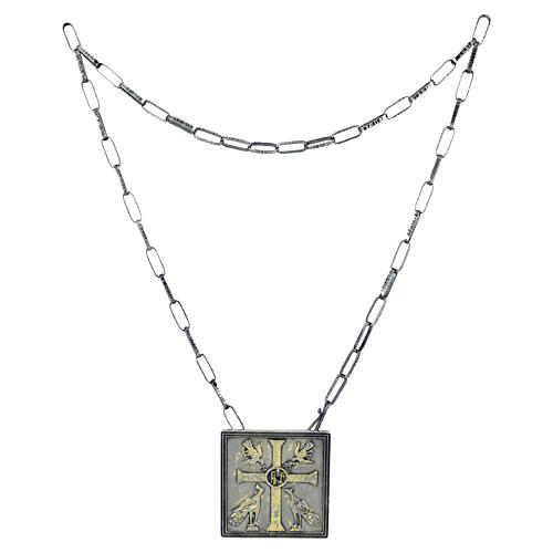 Square Pectoral Pendant with Four Evangelists in Low‑Relief, Pical Arte Creazioni 2
