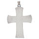 Clergy Pectoral cross with central stone and scrollwork decoration, 9x7 cm s3