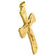 Croce pettorale oro 10x6 cm Crocifisso con iscrizione INRI s2