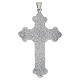 Croce pettorale 10x6 cm bicolor Corona di Spine Lapislazzuli s3