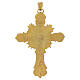 Croce pettorale episcopale 10x6 cm Sacro Cuore Raggi di Luce s3