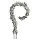 Pastoral Crozier, Grapes, Leaves and Wheat Ears Silver with Crystals, Pical Arte s1