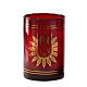 Candle ruby glass tumbler small s1