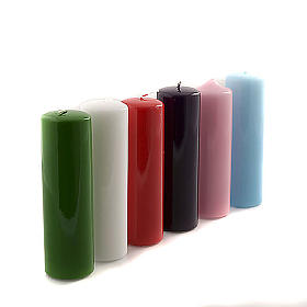 Bougies, cierges, chandelles: Cierge  pour autel, lucide diamètre 6 cm