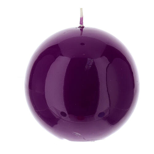 Vela - Esfera brillante 10 cm. diámetro 5