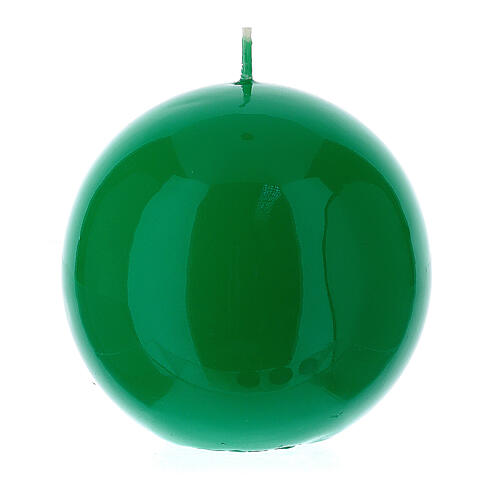 Bougie en sphère, lucide diamètre 10 cm 2