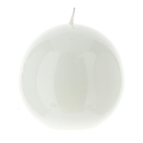 Bougie en sphère, lucide diamètre 10 cm 3