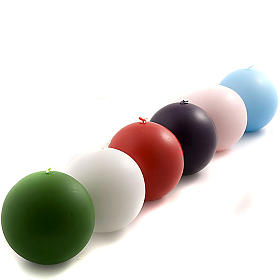 Candele, ceri, ceretti: Candela Sfera opaca diam. 10 cm