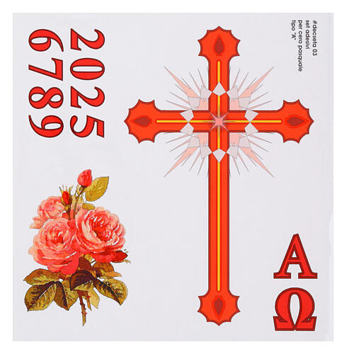 Auto collant cierge pascal, set A 3