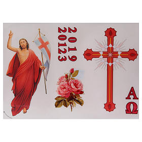 Velas e Círios: Autocolantes círio pascal conjunto A Velas e Círios: Autocolantes círio pascal conjunto A