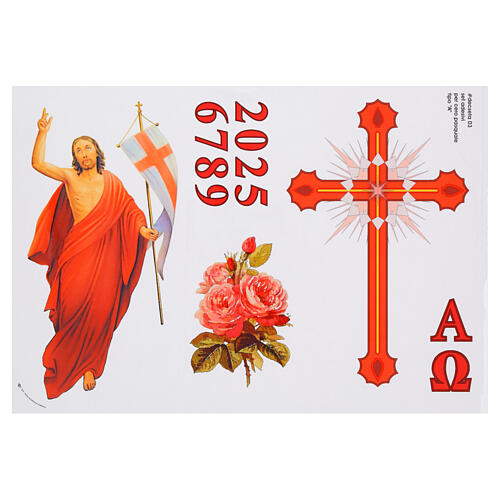 Sticker for Easter Candle, set A 1