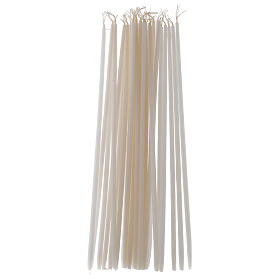 White Tape Candles Non-drippings - 100 pack