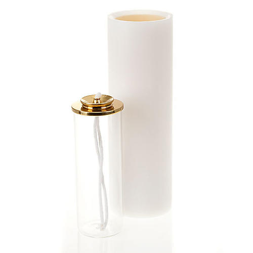 Liquid Wax Candle with Tempered Glass Cartridge in PVC 3