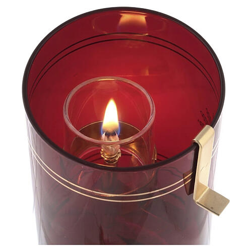 Porte Flamme à huile pour verre rubis 2