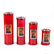 Traditional red  votive candle 30T-40T-50T-60T s1