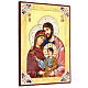 Icone Sainte Famille, décors et strass s3