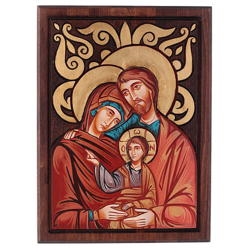 Holy Family, inlayed backdrop 1