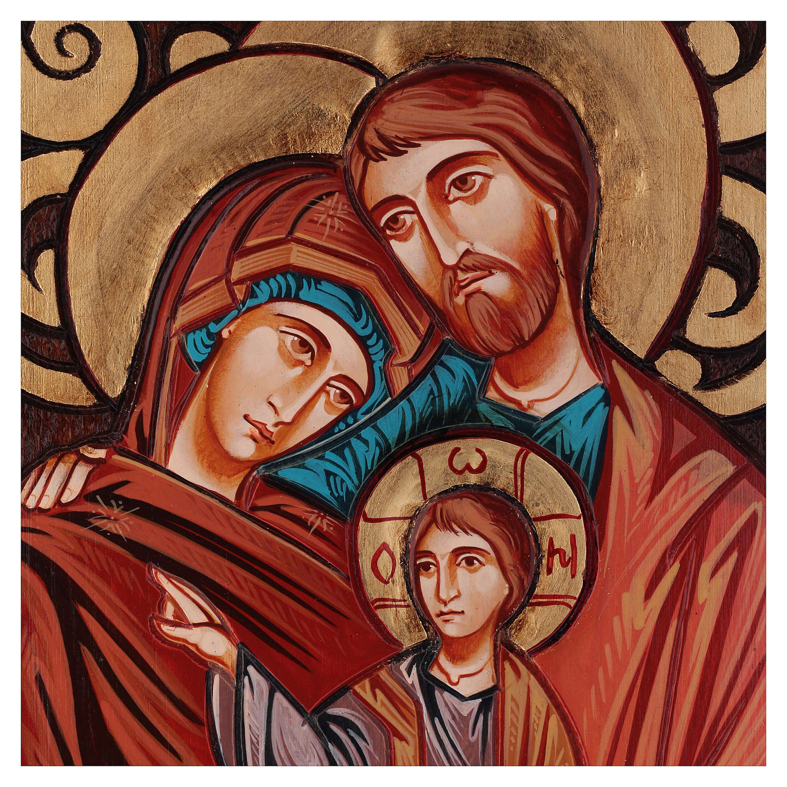 Holy Family, inlayed backdrop | online sales on HOLYART.com