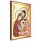 Icona Sacra Famiglia greca dorata s3