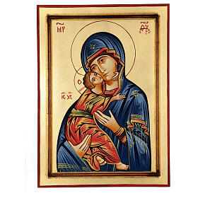 Icona Vergine di Vladimir stile bizantino