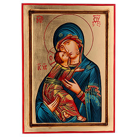 Ícones Pintados Roménia: Ícone Virgem de Vladimir estilo bizantino Ícones Pintados Roménia: Ícone Virgem de Vladimir estilo bizantino