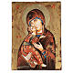 Icona Vergine di Vladimir bordo irregolare s1