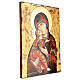 Icona Vergine di Vladimir bordo irregolare s3