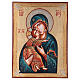 Ikone Gottesmutter von Wladimir goldenen Relief Rand s1