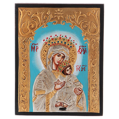 Rumänische Ikone Gottesmutter der Passion. 1