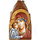 Icona Vergine Eleousa tavola irregolare s1