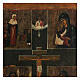 Ícone Antigo Russo Crucificação e imagens Nossa Senhora s3
