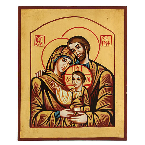 Ícone pintado Sagrada Família Roménia 1