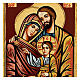 Ícono de la Sagrada Familia griego relieve s2