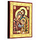 Icon of the Holy Family with relief s3
